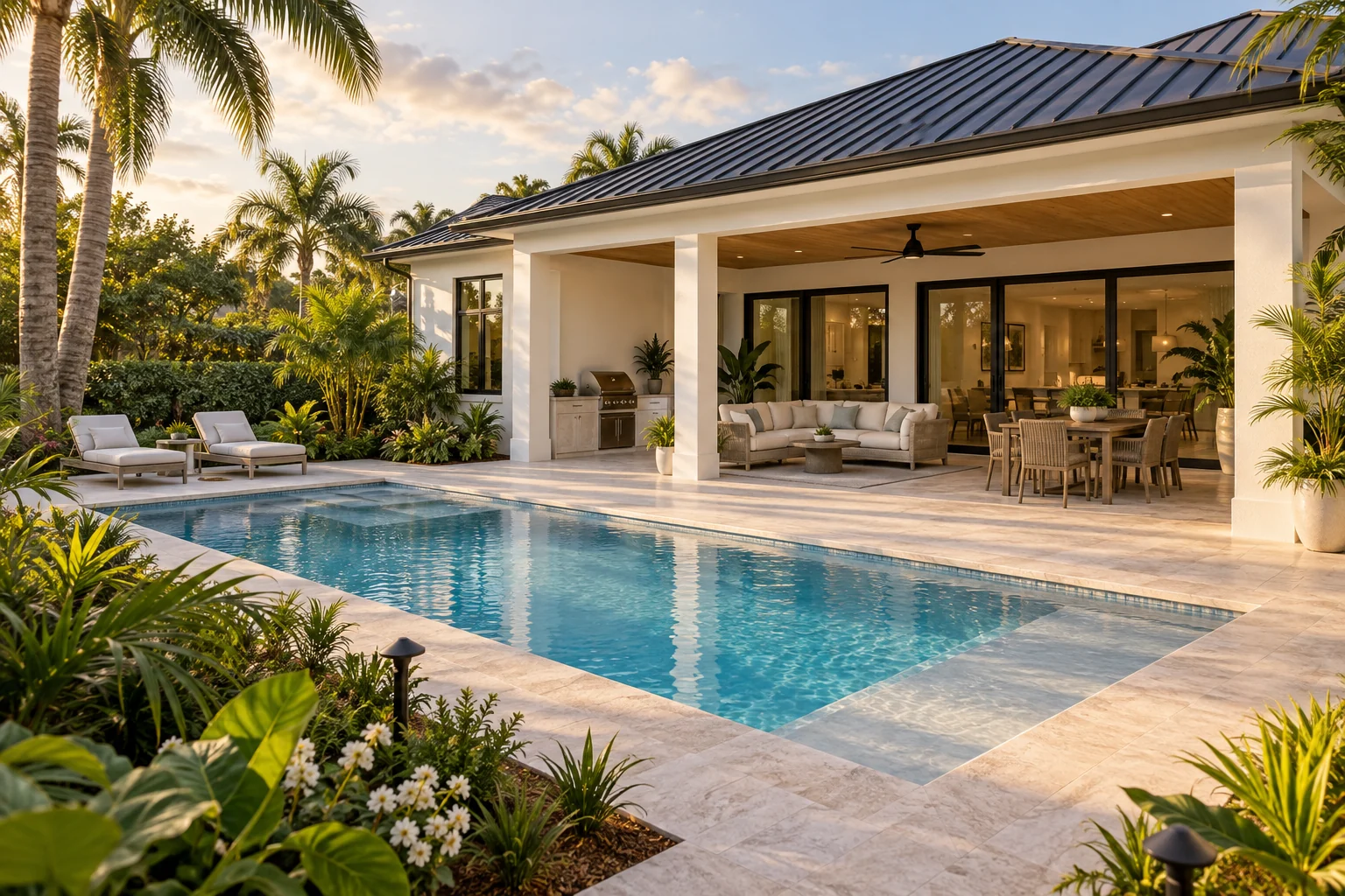 The Palm pool and outdoor living inspiration